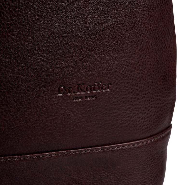 Сумка женская Dr.Koffer 34х27х9см см, нат.кожа коричневая