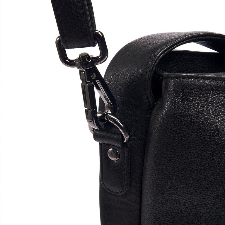 Сумка женская Dr.Koffer 29х30х10см см, нат.кожа черная