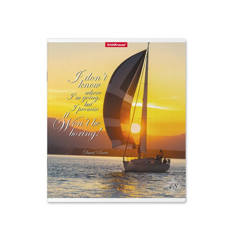 Тетрадь 48 лист кл. А5 на скрепке "Sea Breeze", матовая ламинация