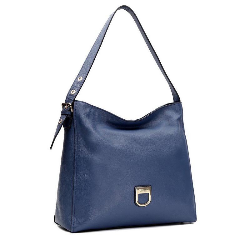 Сумка женская FABRETTI 34*31*14см, нат. кожа, синий