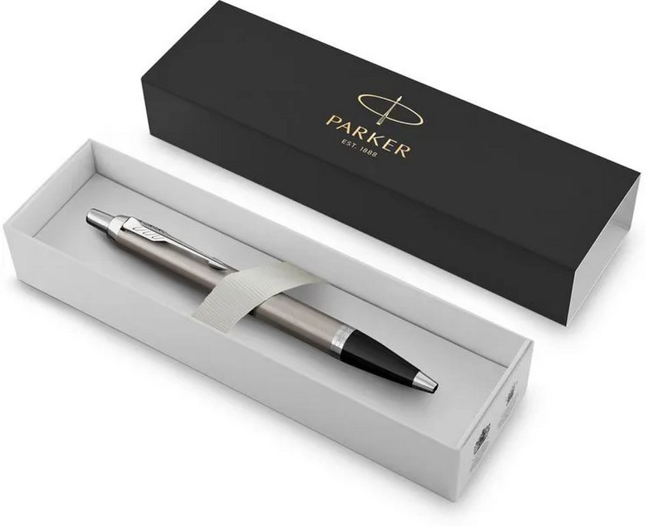 Ручка шариковая Parker IM Essential Brushed Metal CT M