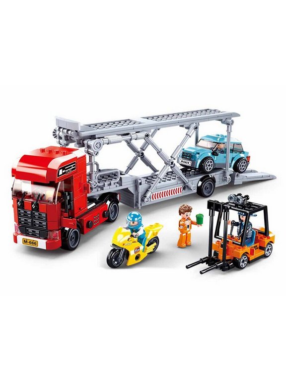 Конструктор пластиковый 542 дет. "Перевозчик машин 2"