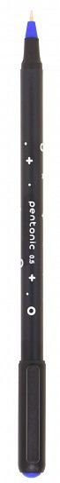 Ручка шариковая масляная Linc Pentonic Cipher 0,5мм синяя (однораз., линия 0,25мм) игольч.