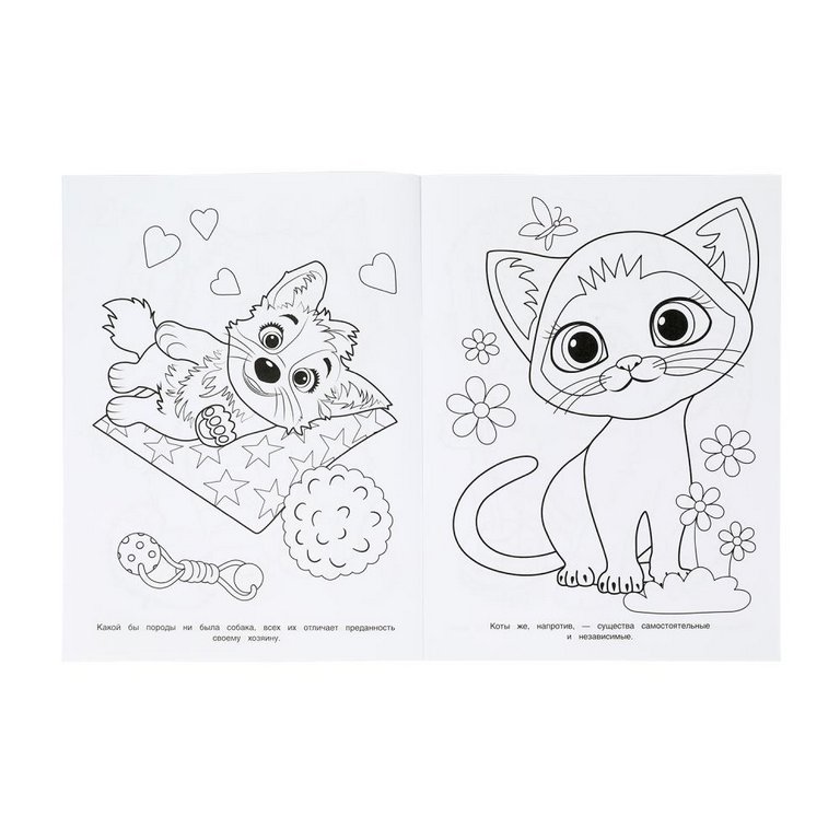 Раскраска А4 "Забавные питомцы" 16 стр. Умка