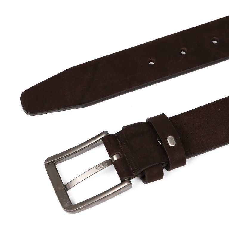 Ремень FABRETTI мужской, натуральная кожа, размер 125, коричневый