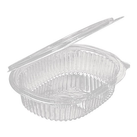 Контейнер-ракушка РКС/РПС-350 овальный. 350мл. 15,9*13*4,1 см. с крышкой