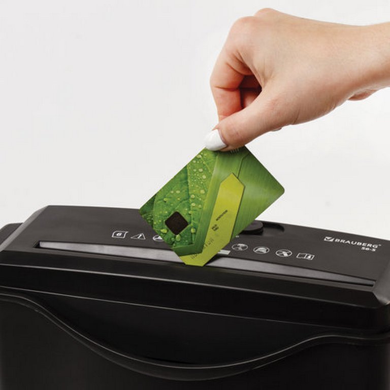 Шредер Brauberg S6-S (фрагменты 8мм, 6 лист, 7,5 литр., ур-нь секретности 1)