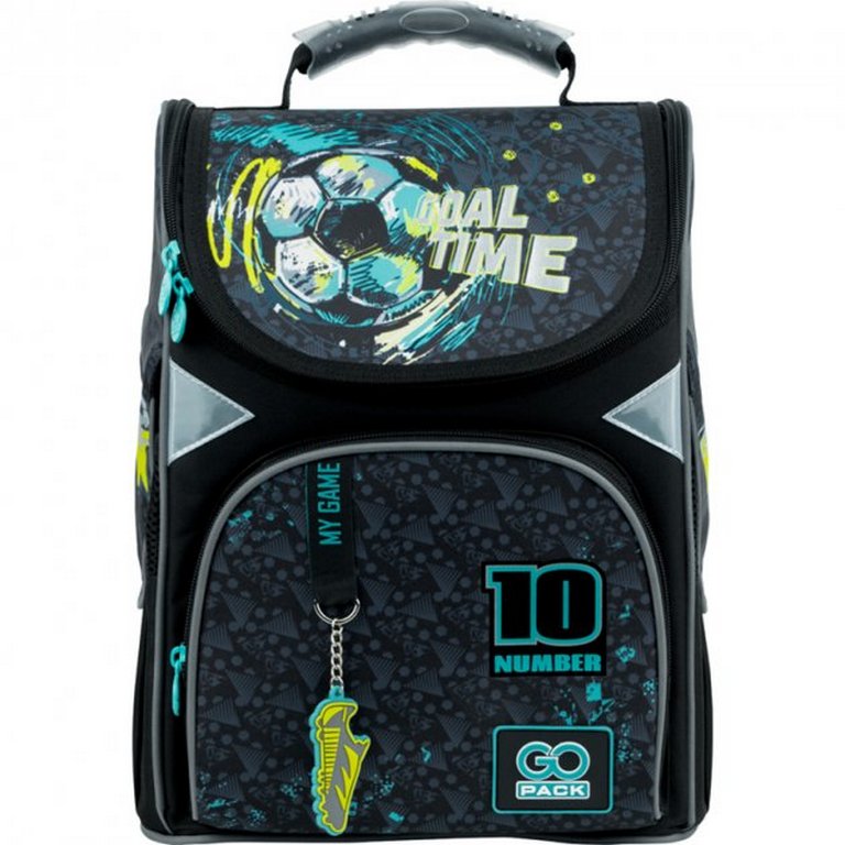 Ранец для мальчика GoPack Education "Goal Time" 34*26*13 черный