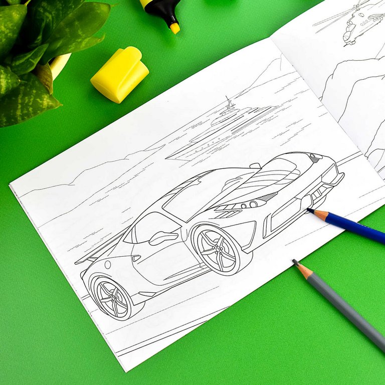 Раскраска А5 "Гоночные машины" 8л Феникс+