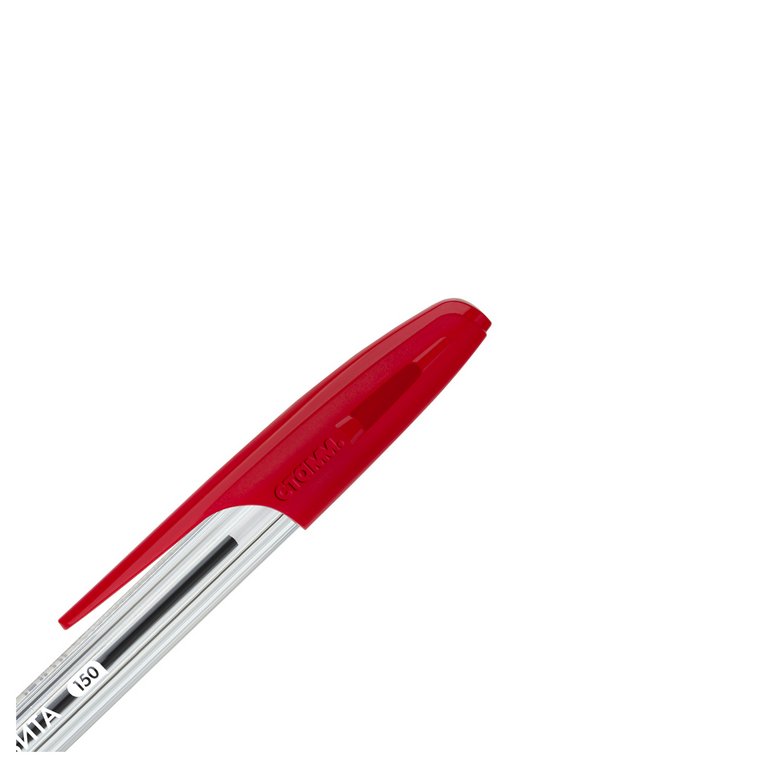 Ручка шариковая масляная Стамм "Орбита 150" резин.упор 0,7мм красная (стерж.142мм, линия 0,5мм)