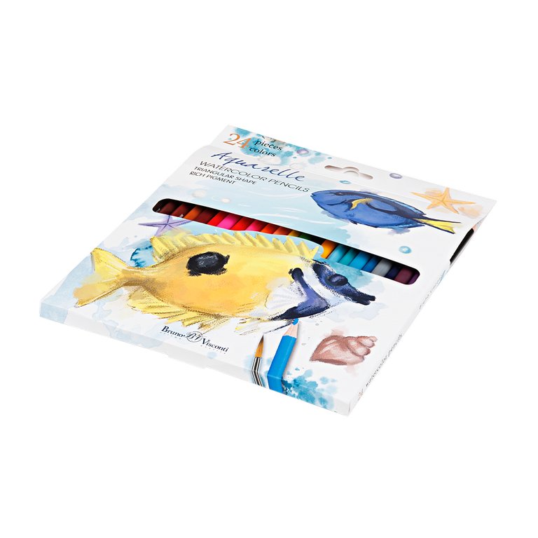 Набор карандашей акварельных 24 цв. BrunoVisconti "DreamWorld"