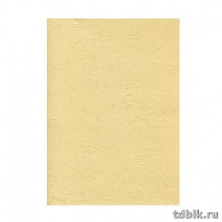 Обложки А4 кожа бежевый (100 шт), 230г/м2