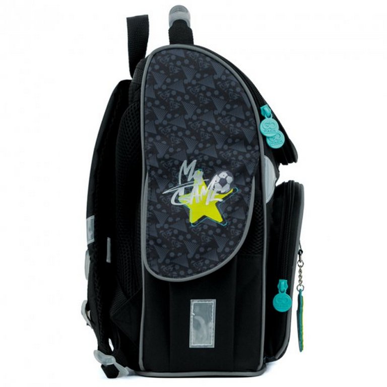 Ранец для мальчика GoPack Education "Goal Time" 26*34*13 черный