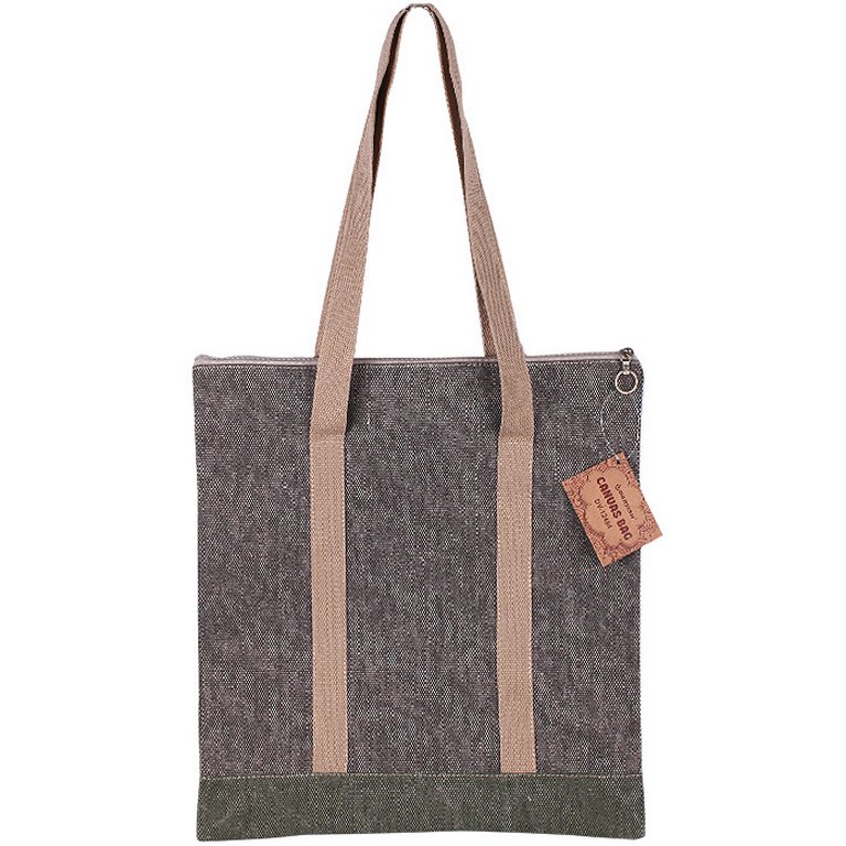 Сумка-шоппер Darvish "Холщовая" (на молнии) ассорти 31,5*35,5см