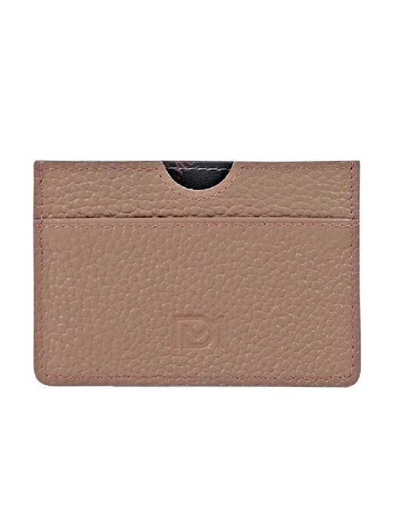 Картхолдер D.Morelli "Монтана" нат.кожа, цв. пепельно/розовый