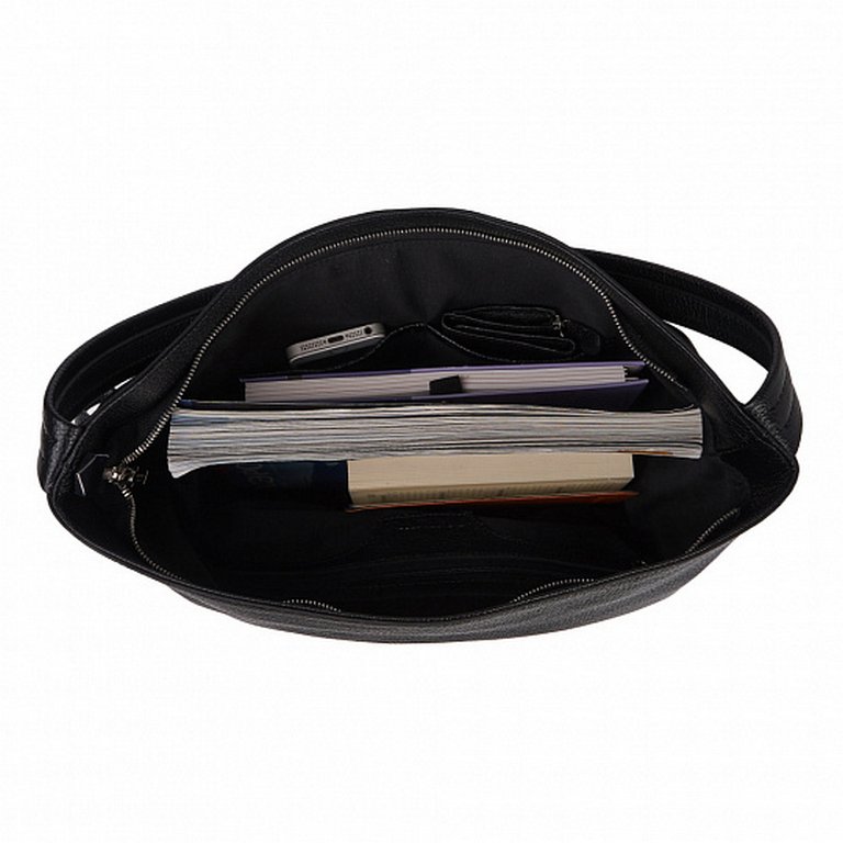 Сумка женская Dr.Koffer 35*32*15 см, нат. кожа, черная