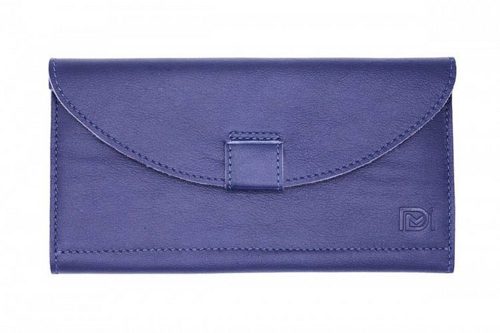 Портмоне D.Morelli женское "Монтана" конверт большое, нат.кожа, цв. фиолетовый