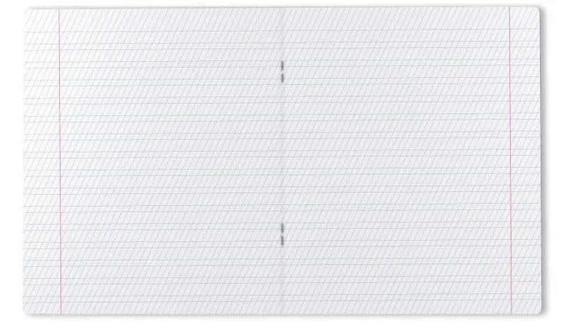 Тетрадь 12 лист лин. косая частая А5 "Классика с линовкой"