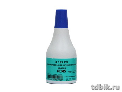 Краска штемпельная Noris 50 мл спиртовая синяя универсал. быстросох.