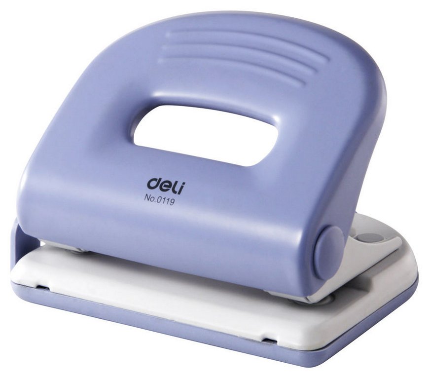 Дырокол до 25л метал. Deli Pro с линейкой ассорти