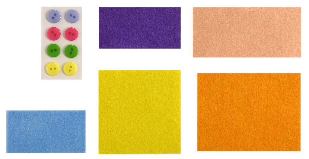 Аппликация фетром "Котик с цветами" Каляка-Маляка