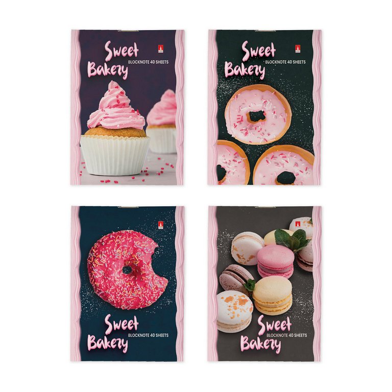 Блокнот А7  40л.,  68*101 мм, на скрепке Альт "ДОНАТ РУЛИТ!" мягкая обл, 4 вида