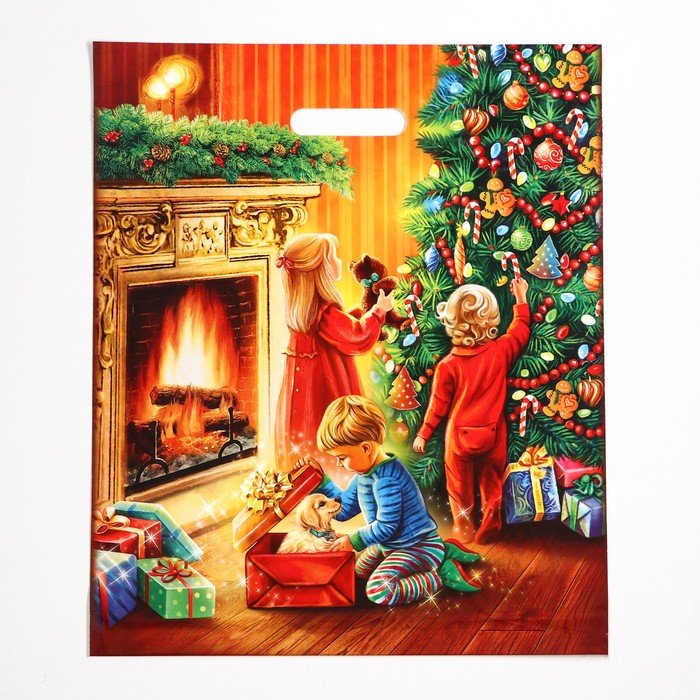 Пакет пробивной НГ 40*47 см (45 мкм) "Праздник"