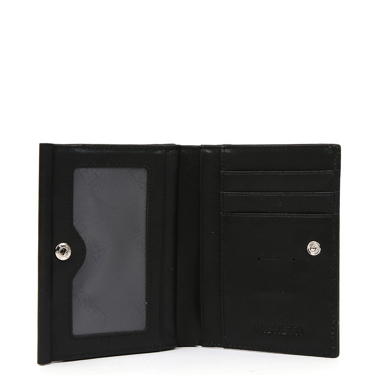 Портмоне FABRETTI женское, нат. кожа, 12*10*3см, черный