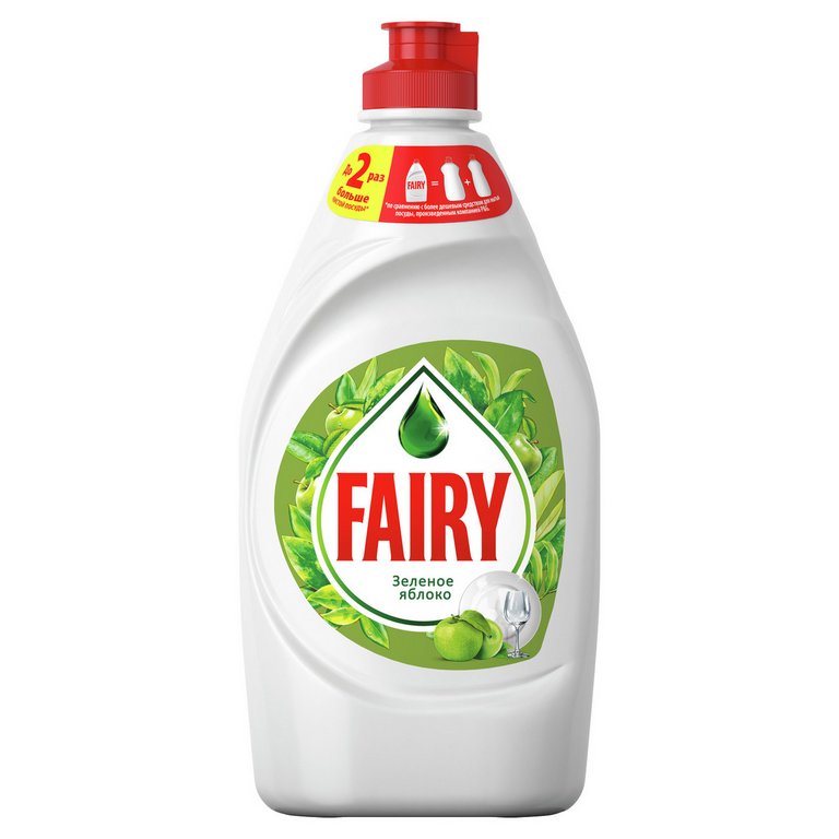 Жидкость д/мытья посуды Fairy Пена эффект  450 мл., зеленое яблоко
