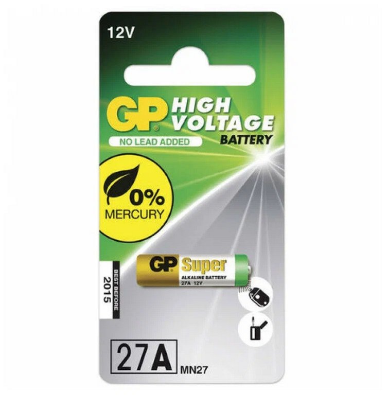 Батарейка щелочная 27A GP High Voltage
