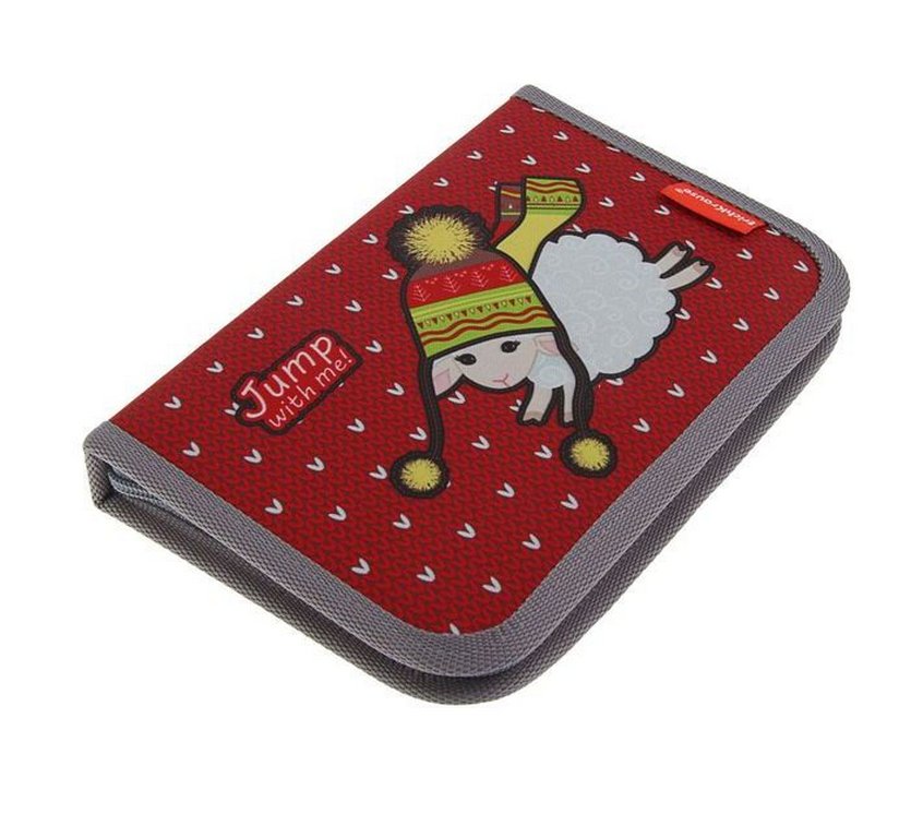 Пенал 1 отд. для девочки ErichKrause "Little Lamb" 205*135 (ткань)