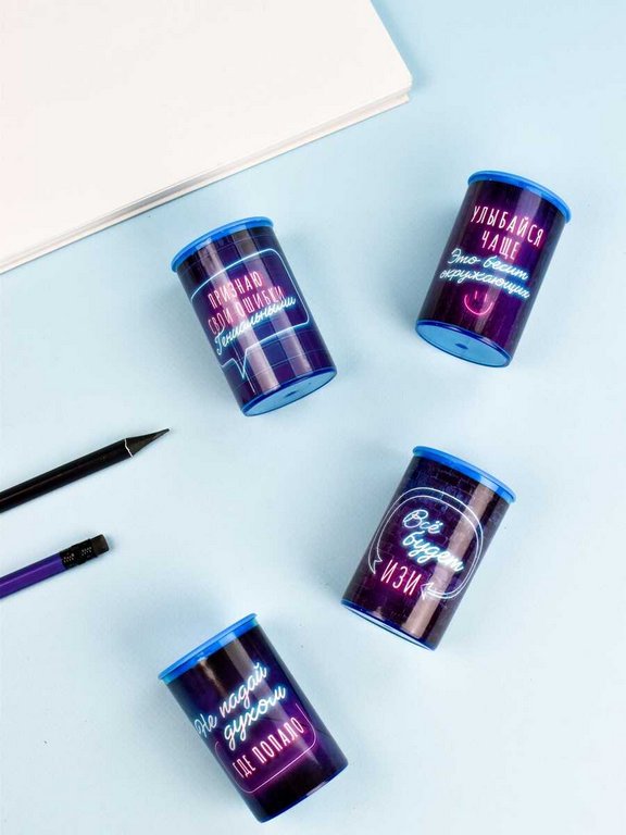 Точилка с контейнером Феникс+ "ВКЛЮЧИ НЕОН"