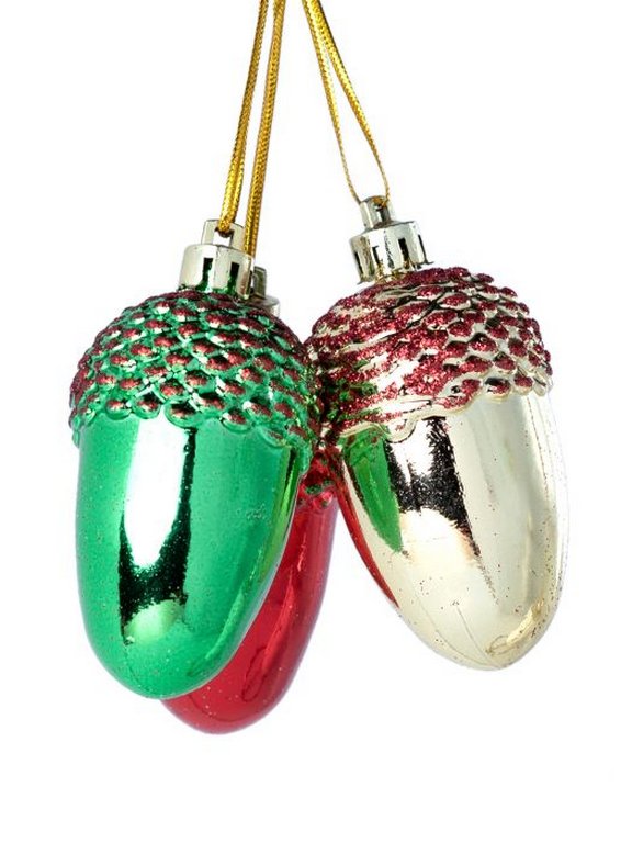 Набор украшений из пластика "Три Орешка" 3 шт/уп мультиколор