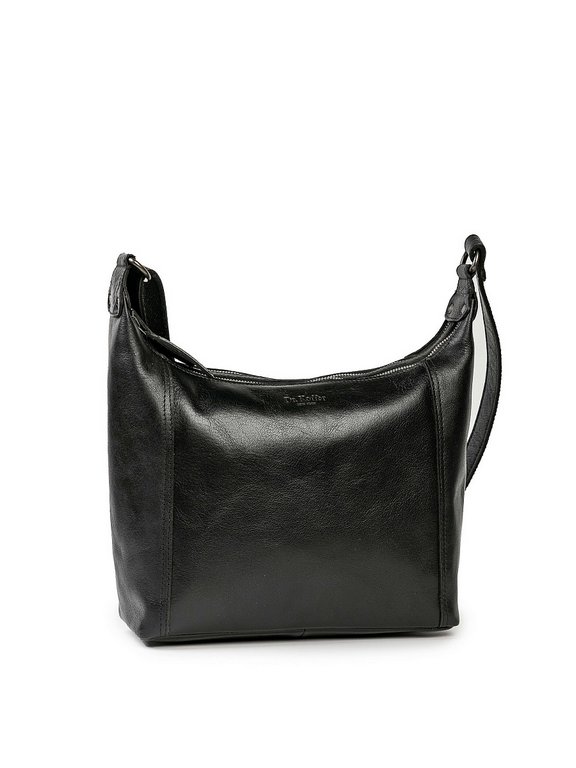 Сумка женская Dr.Koffer 28х22х11см см, нат.кожа черная