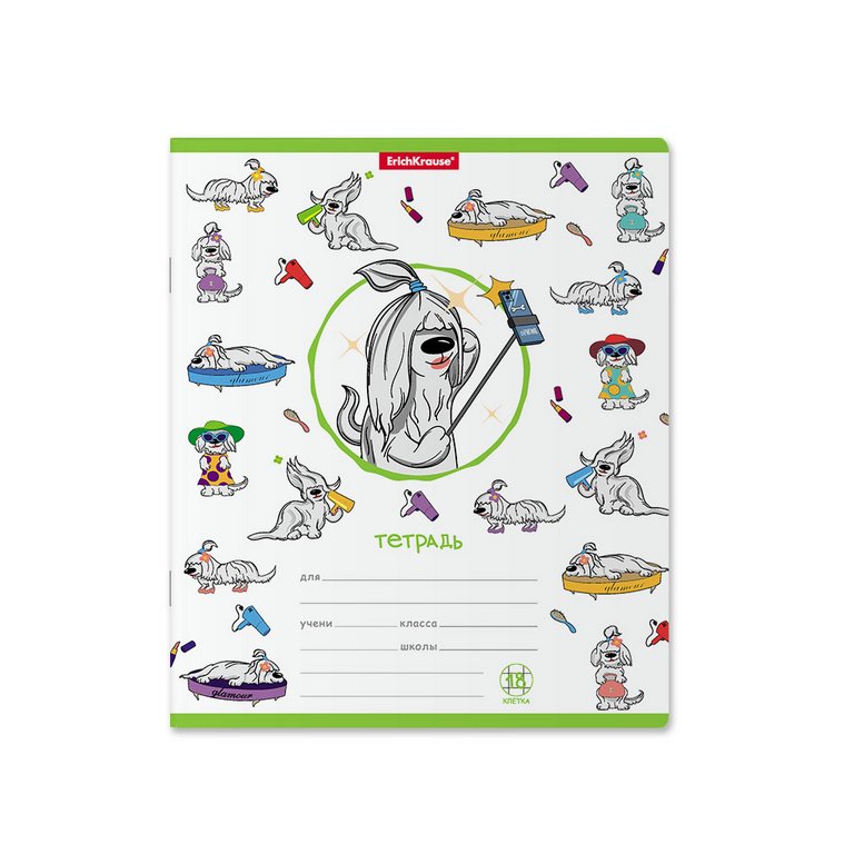 Тетрадь 18 лист кл. А5 "Busy Dogs" ассорти
