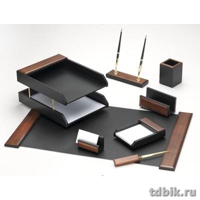 Набор настольный дерево  8 предметов "Good Sunrise" цвет орех