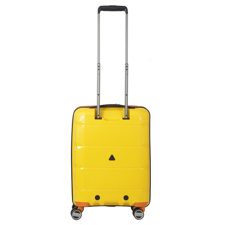 Чемодан 4-х колесный FABRETTI 100% полипропилен, 56*39*20 см, желтый