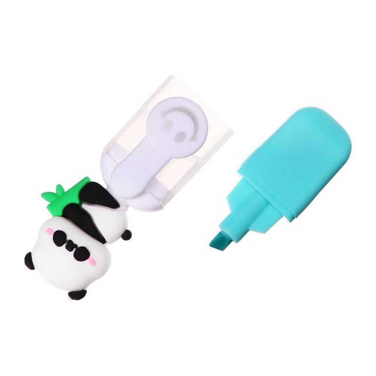 Набор текст-маркеров  6 шт  MINI Calligrata "Панды" 0,5мм ассорти в пенале на молнии