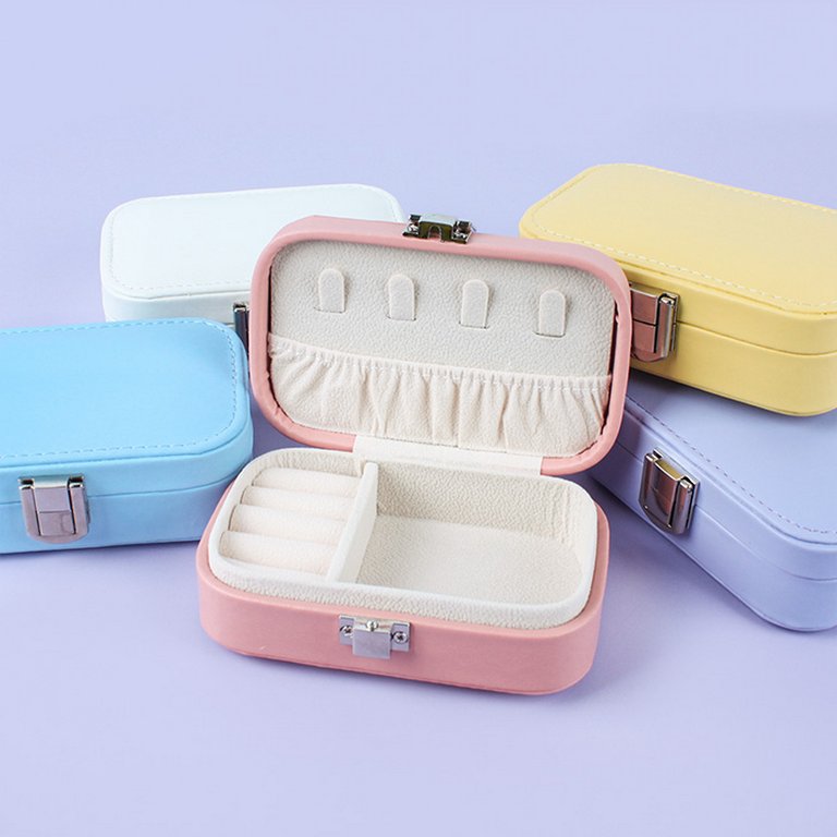 Шкатулка для украшений из кожзам ассорти 12х7,5х4 см