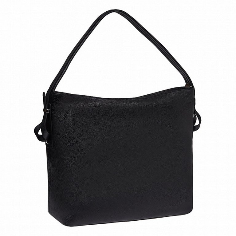 Сумка женская Dr.Koffer 35*32*15 см, нат. кожа, черная