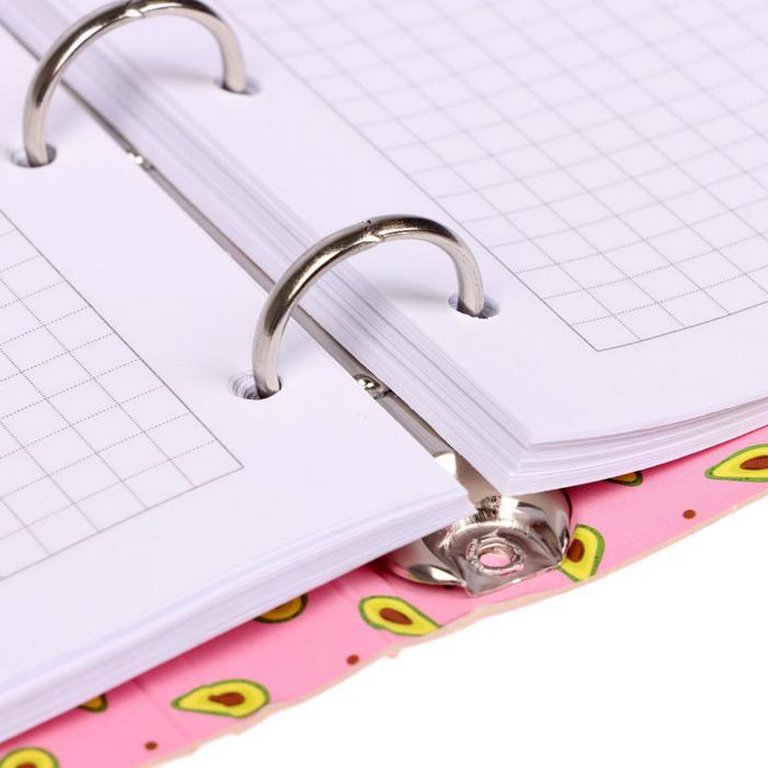 Тетрадь 80 лист кл. А5 на кольцах "Авокадо фитнес"