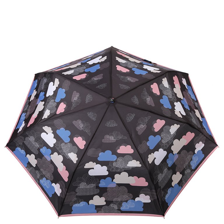 Зонт женский суперавтомат Fabretti, мини , 3 сложения, эпонж