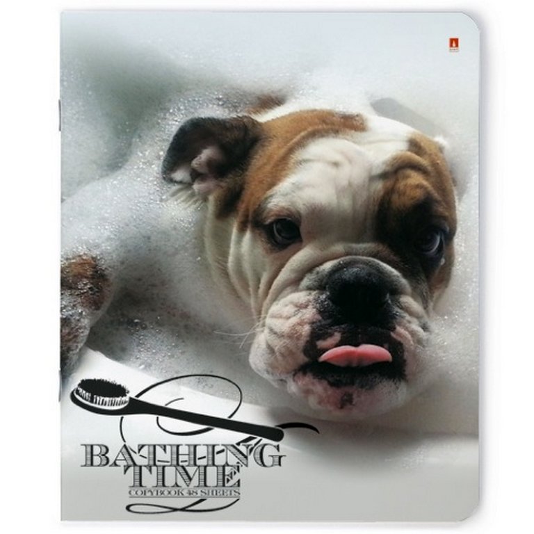 Тетрадь 48 лист кл. А5 на скрепке "СОБАКИ. С ЛЕГКИМ ПАРОМ"