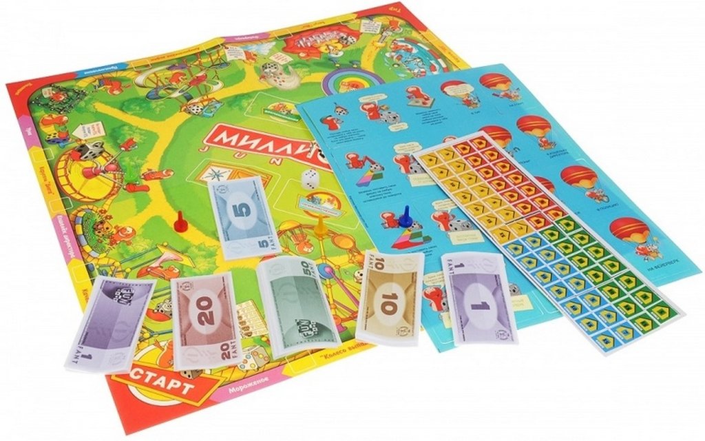 Игра настольная  Экономическая .6+ "Миллионер Junior" Origami
