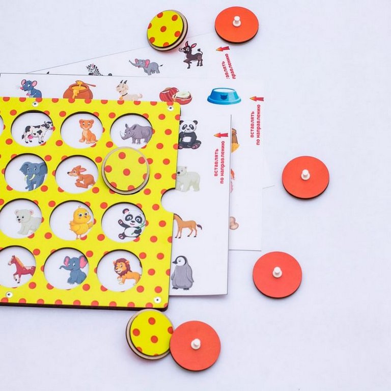 Игра развивающая Память "Найди пару" (дерево) WOODLENDTOYS