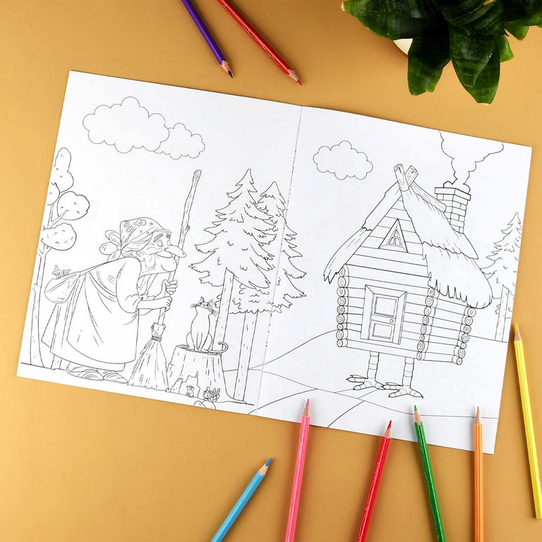 Раскраска А4 "Сказочная раскраска. Любимые герои" 8л Феникс+