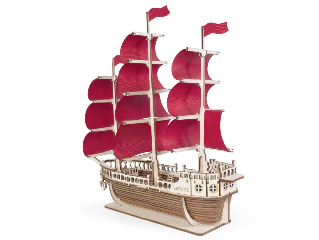 Сборная модель из дерева   87 дет. "Корабль Ламар" 260*100*250мм