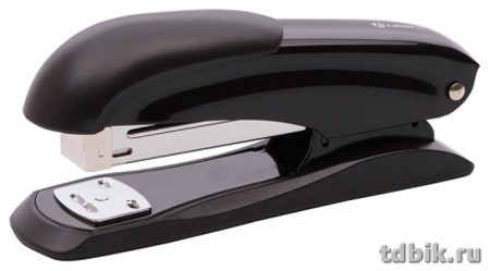 Степлер 24/6 до 30л металлический, Lamark Ulrich, черный с антистеплером