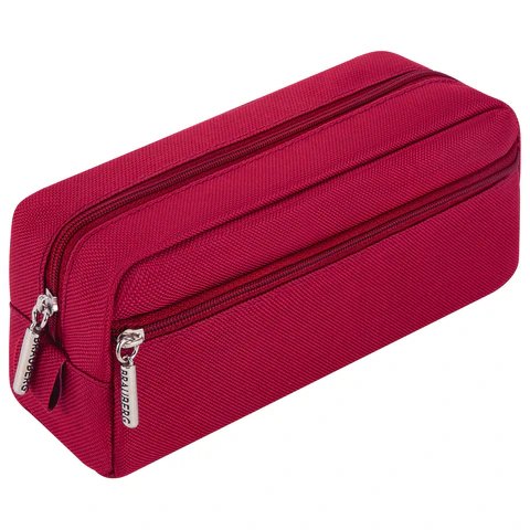 Пенал  универсальный  BRAUBERG "Basic" 19х9х4 см (полиэстер), ассорти