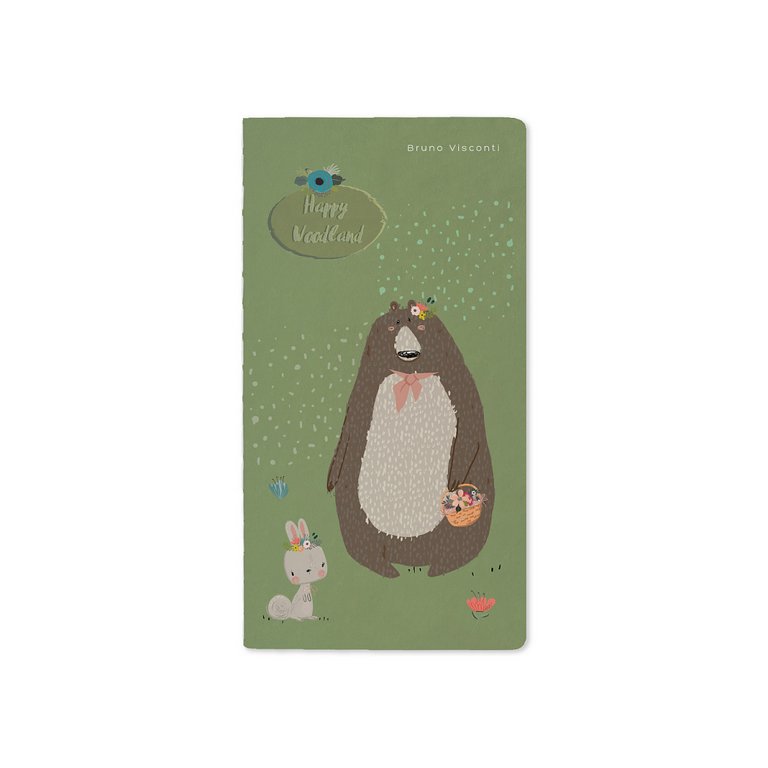 Тетрадь 30 лист лин. А6 на сшивке "HAPPY WOODLAND"